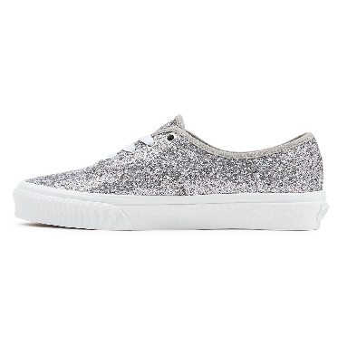 Vans Shiny Party Authentic Silver Classic Womens - (Shiny Party) Silver/True White VN0A5KRD8E5 Shoes