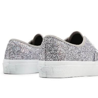 Vans Shiny Party Authentic Silver Classic Womens - (Shiny Party) Silver/True White VN0A5KRD8E5 Shoes