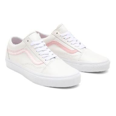 Vans Velvet Sidestripe Old Skool White Classic Womens - (Velvet Sidestripe) powder pink/true white VN0A38G19XL Shoes