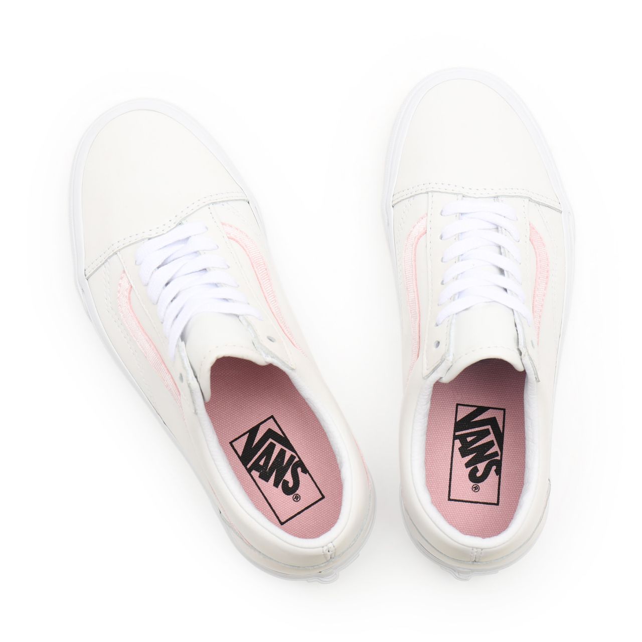 Vans Velvet Sidestripe Old Skool White Classic Womens - (Velvet Sidestripe) powder pink/true white VN0A38G19XL Shoes