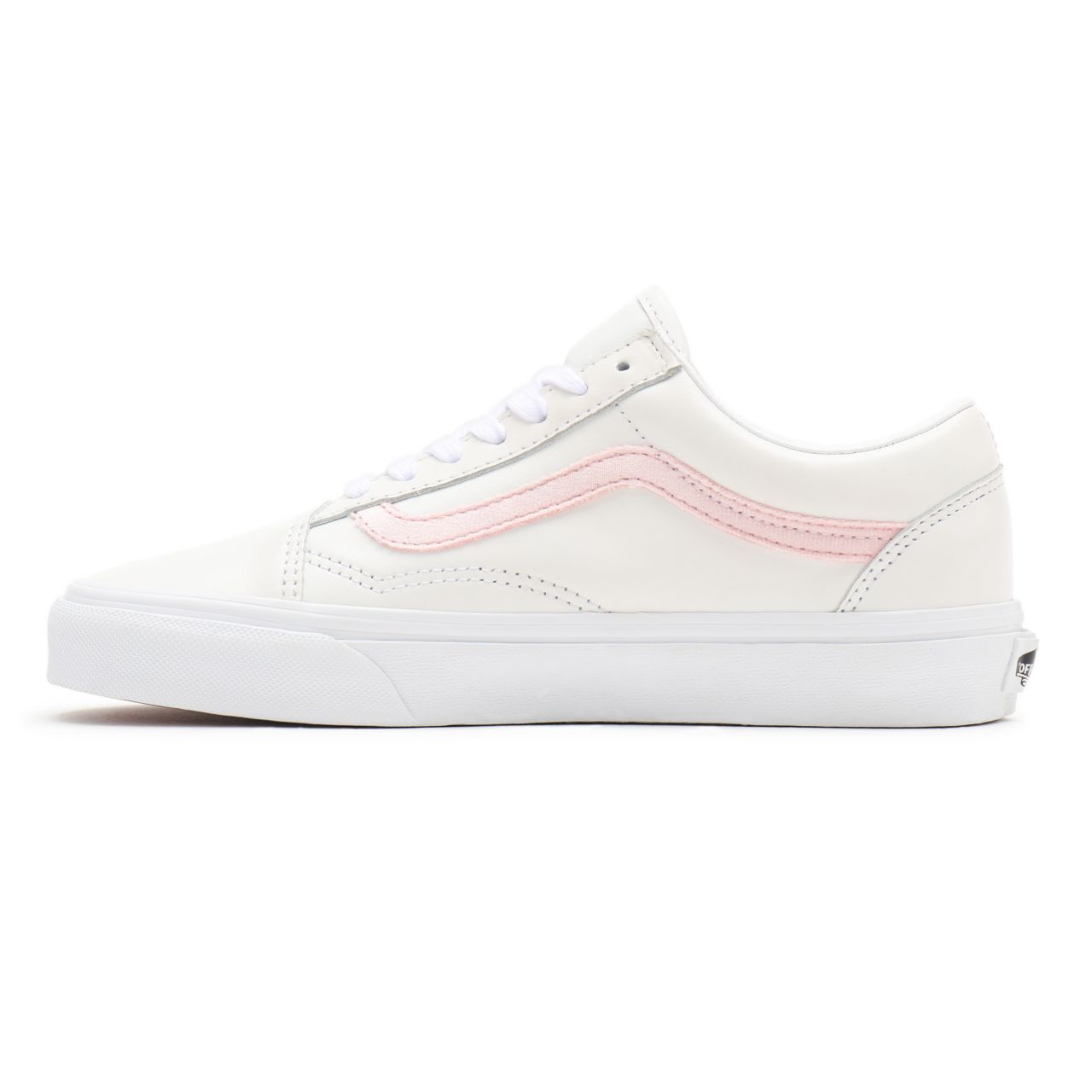 Vans Velvet Sidestripe Old Skool White Classic Womens - (Velvet Sidestripe) powder pink/true white VN0A38G19XL Shoes