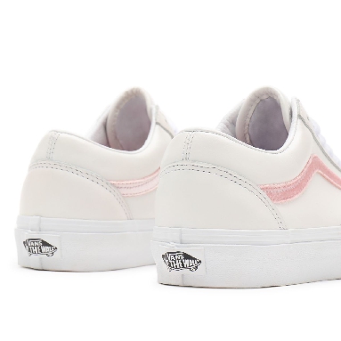 Vans Velvet Sidestripe Old Skool White Classic Womens - (Velvet Sidestripe) powder pink/true white VN0A38G19XL Shoes