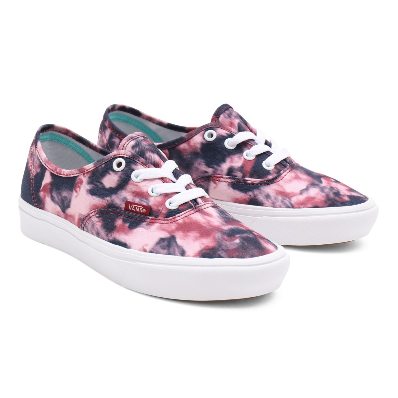 Vans Grunge Wash ComfyCush Authentic Pink Classic Womens - (Grunge Wash) multi/tie-dye VN0A3WM79JZ Shoes