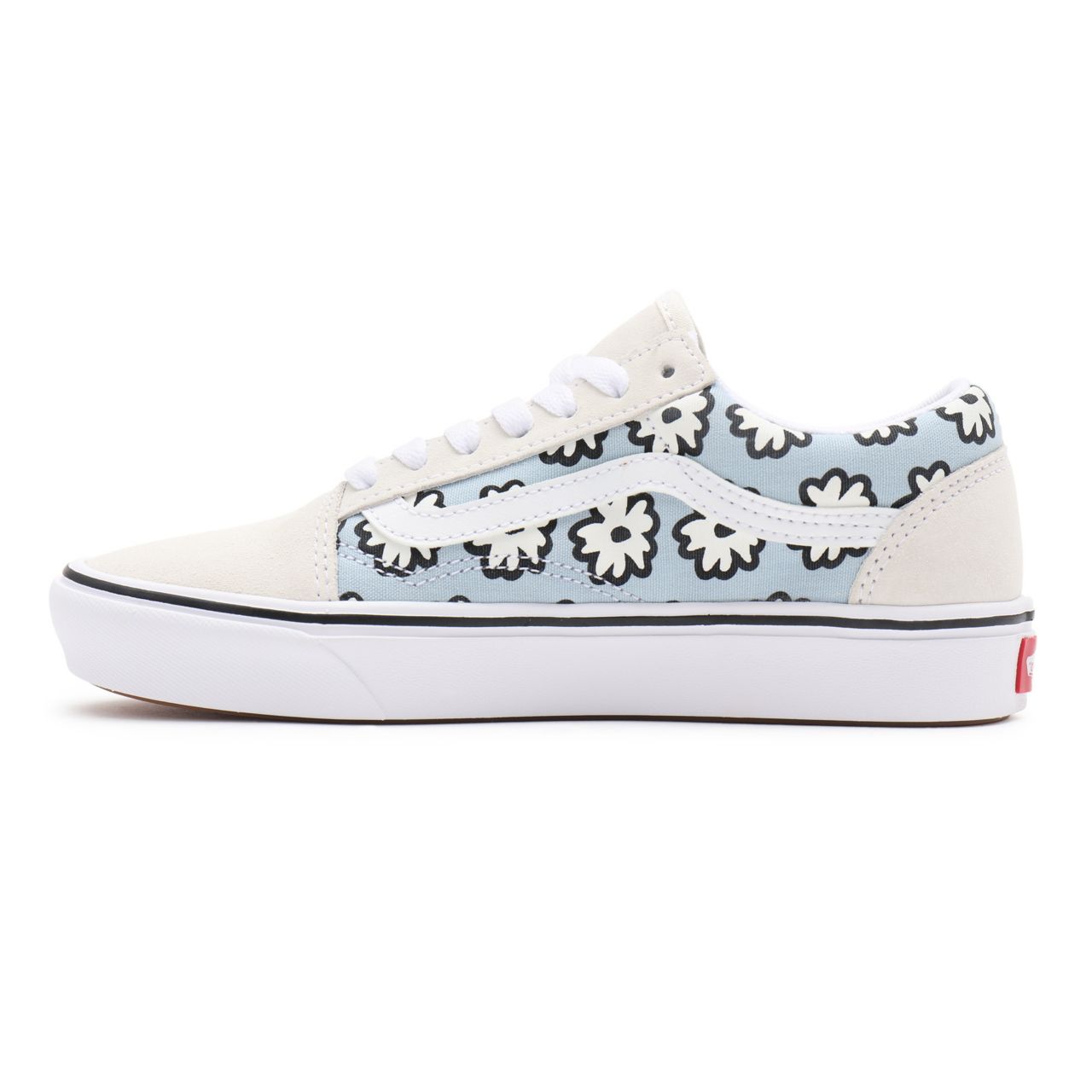 Vans Mixed Cozy ComfyCush Old Skool White Classic Womens - (Mixed Cozy) marshmallow/pastel VN0A5DYC9KR Shoes