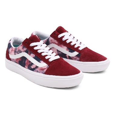 Vans Grunge Wash ComfyCush Old Skool Pink Classic Womens - (Grunge Wash) multi/tie-dye VN0A5DYC9JZ Shoes