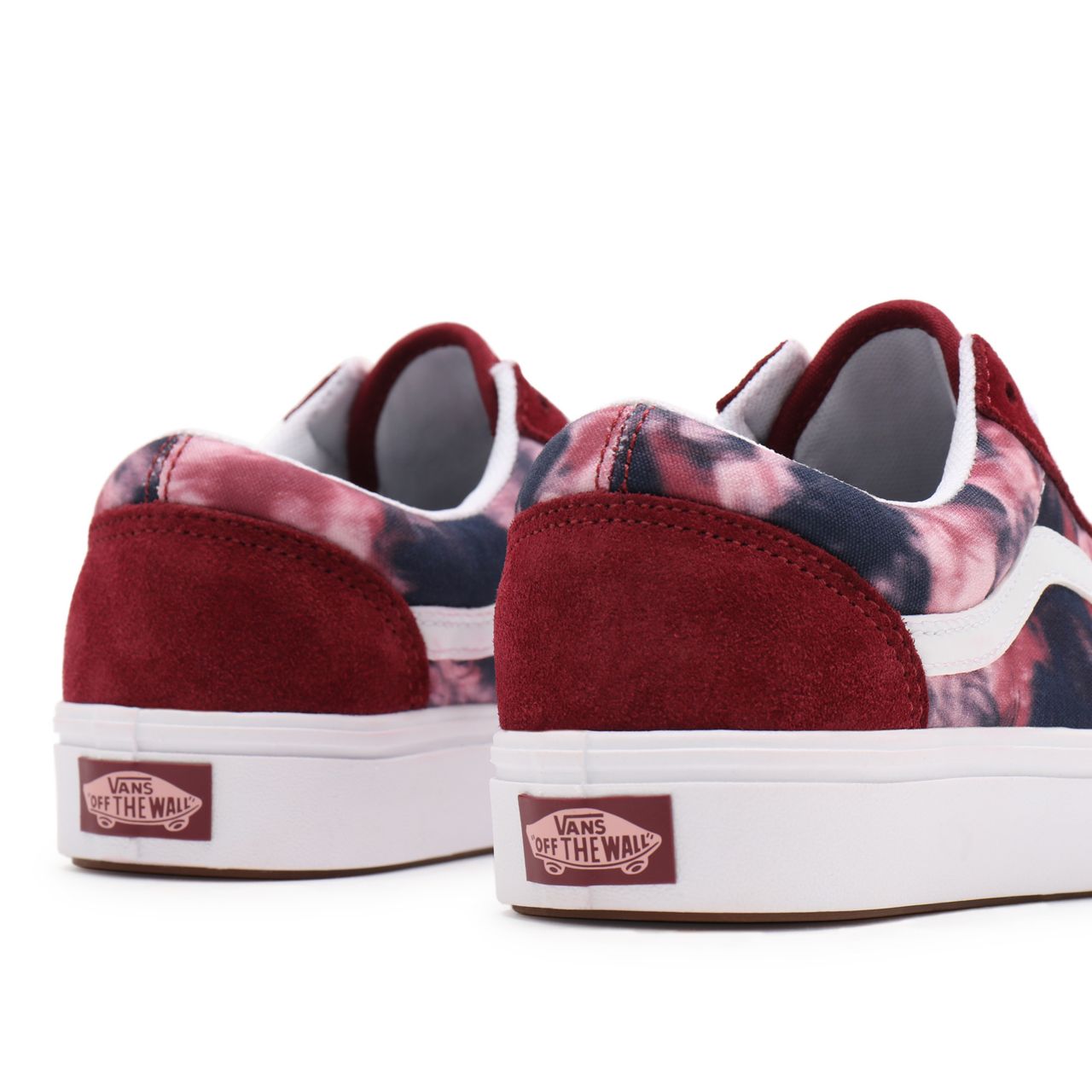 Vans Grunge Wash ComfyCush Old Skool Pink Classic Womens - (Grunge Wash) multi/tie-dye VN0A5DYC9JZ Shoes