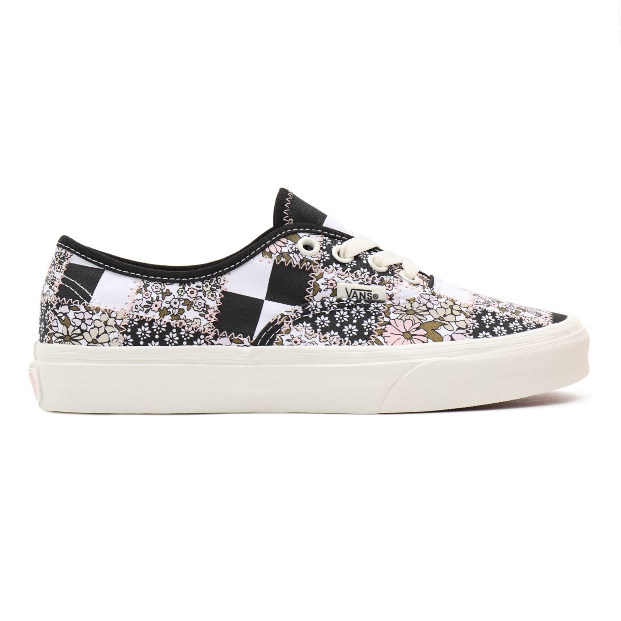 Vans Patchwork Floral Authentic Multicolour Classic Womens - (Patchwork Floral) multi/marshmallow VN0A5HZS9FY Shoes