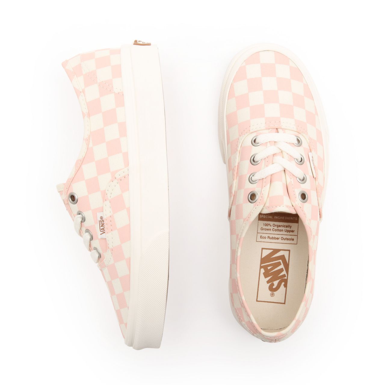 Vans Eco Theory Authentic Pink Classic Womens - (Eco Theory) peachy keen/natural VN0A5HZS9FP Shoes