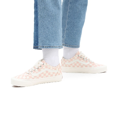 Vans Eco Theory Old Skool Tapered Pink Classic Womens - (Eco Theory) peachy keen/natural VN0A54F49FP Shoes