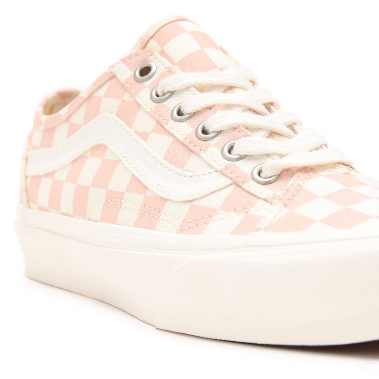 Vans Eco Theory Old Skool Tapered Pink Classic Womens - (Eco Theory) peachy keen/natural VN0A54F49FP Shoes