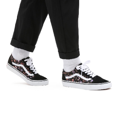 Vans Floral Old Skool Black Classic Womens - (Floral) covered ditsy/true white VN0A38G19HS Shoes