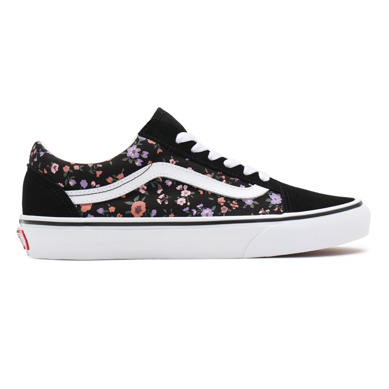 Vans Floral Old Skool Black Classic Womens - (Floral) covered ditsy/true white VN0A38G19HS Shoes