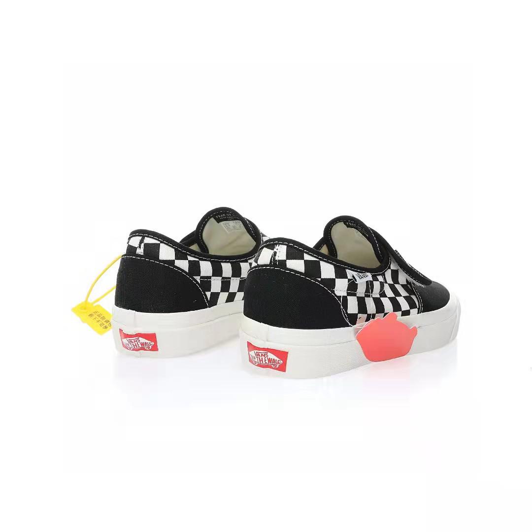 Vans Velcro Slip-On 47 V DX Mens Womens - Og Black/True White VN0A3MVARJO-1 Shoes