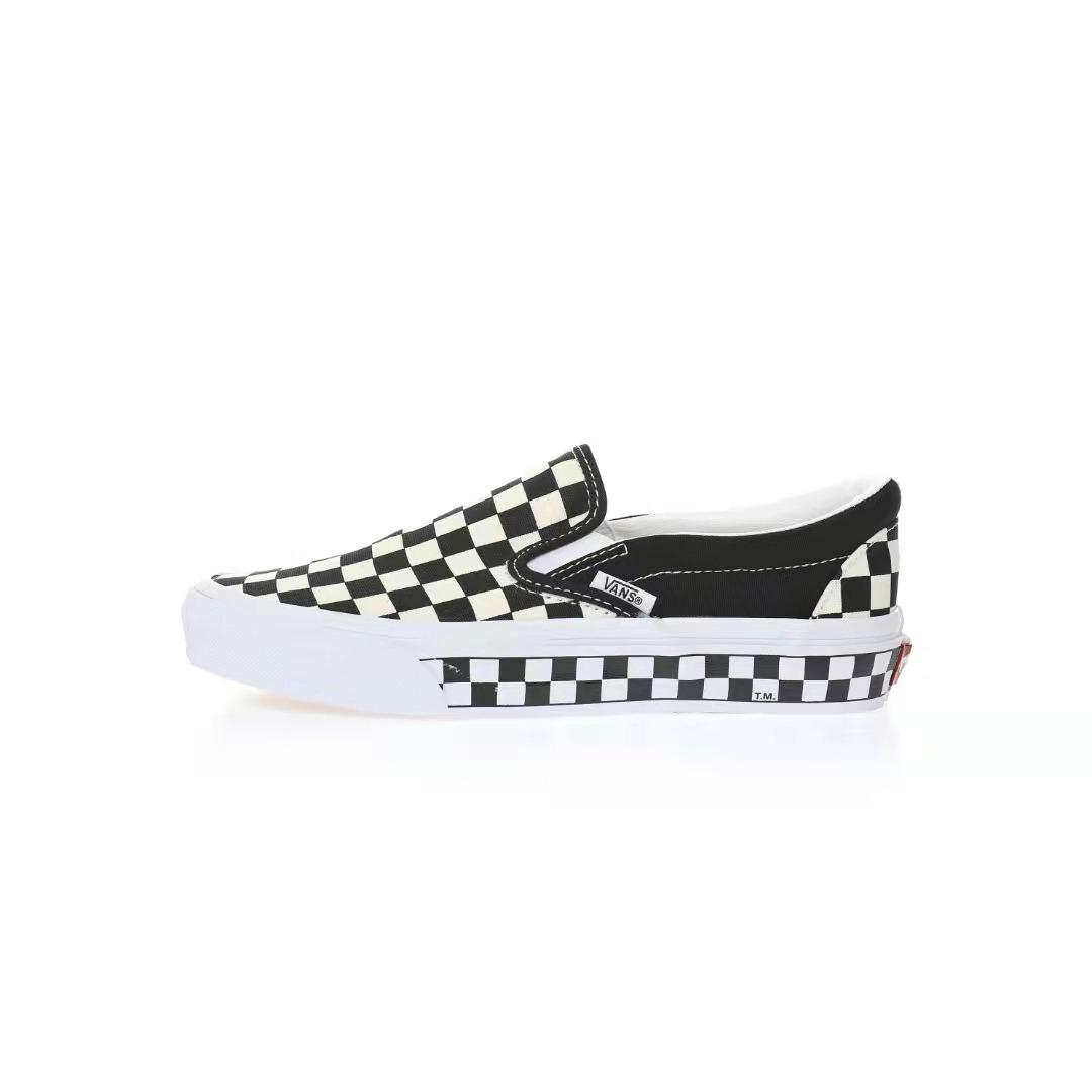 Vans Slip-On Checkerboard Mens Womens - Black/White VN0A5JJ19JA1-1 Shoes