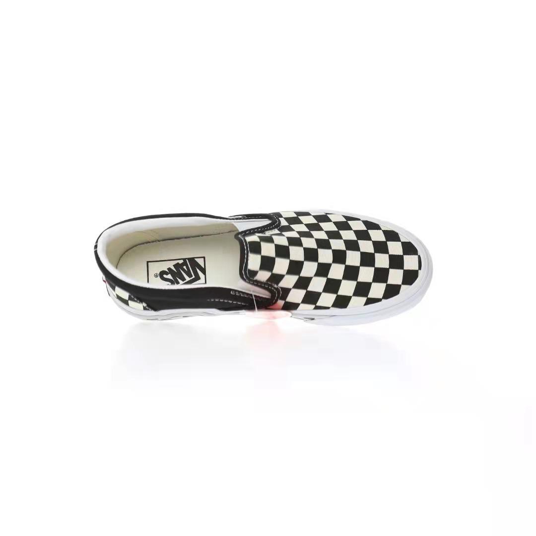 Vans Slip-On Checkerboard Mens Womens - Black/White VN0A5JJ19JA1-1 Shoes