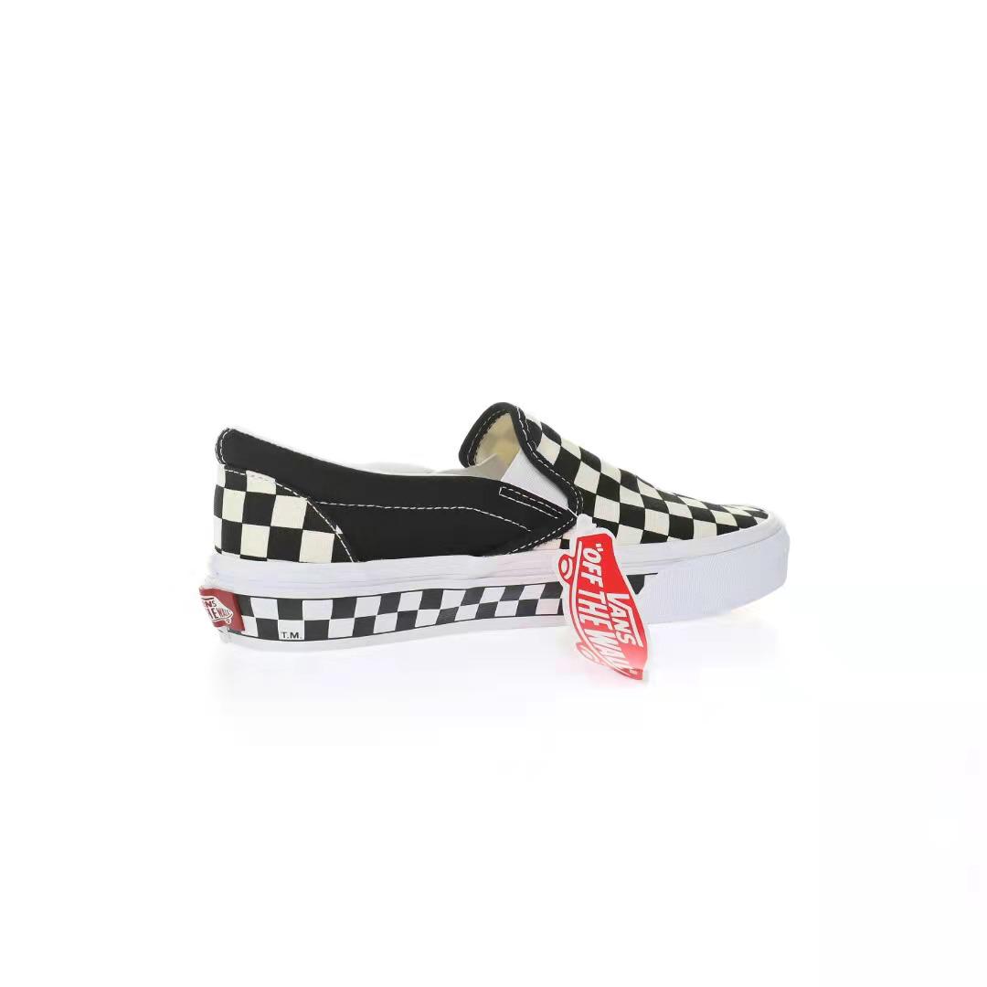 Vans Slip-On Checkerboard Mens Womens - Black/White VN0A5JJ19JA1-1 Shoes