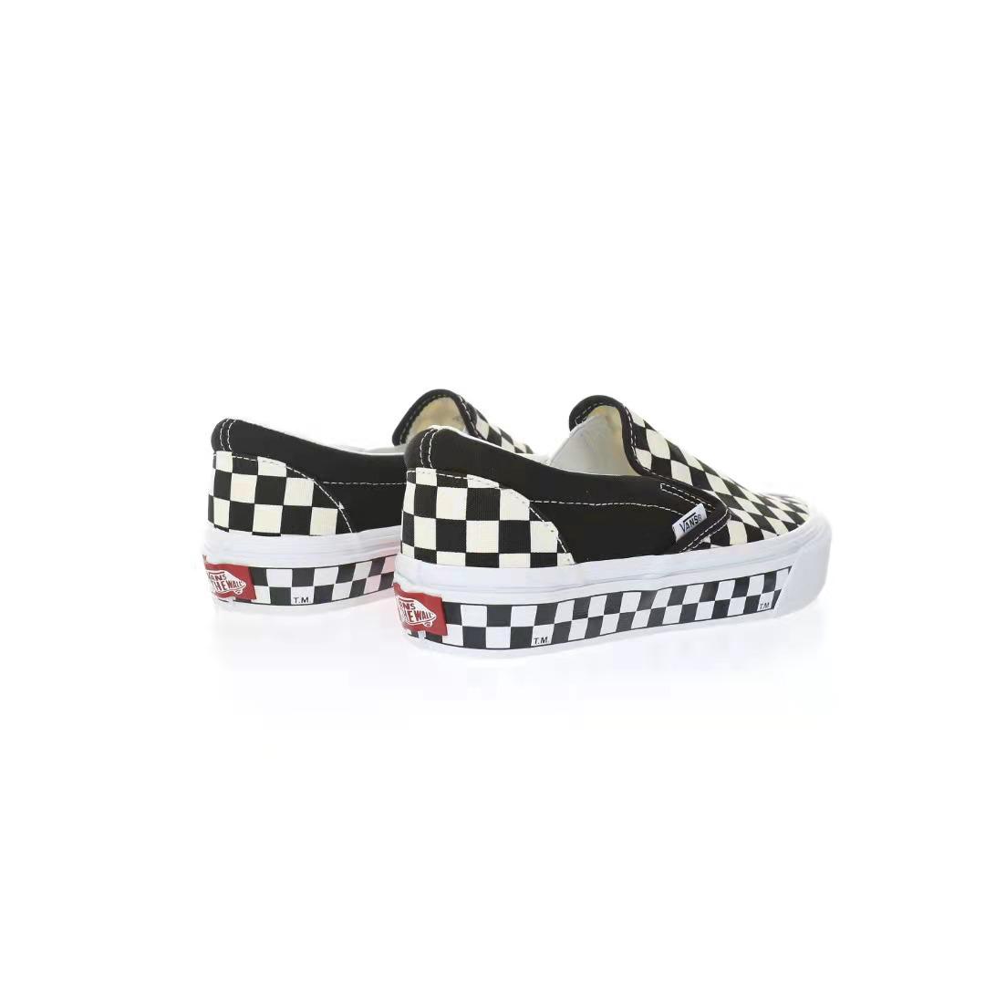 Vans Slip-On Checkerboard Mens Womens - Black/White VN0A5JJ19JA1-1 Shoes