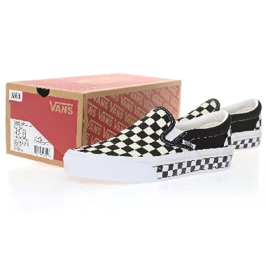 Vans Slip-On Checkerboard Mens Womens - Black/White VN0A5JJ19JA1-1 Shoes