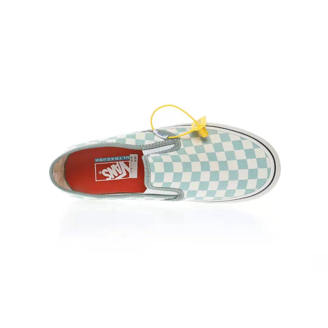 Vans Slip-On Checkerboard Mens Womens - Green/White VN0A5HYQB8O Shoes