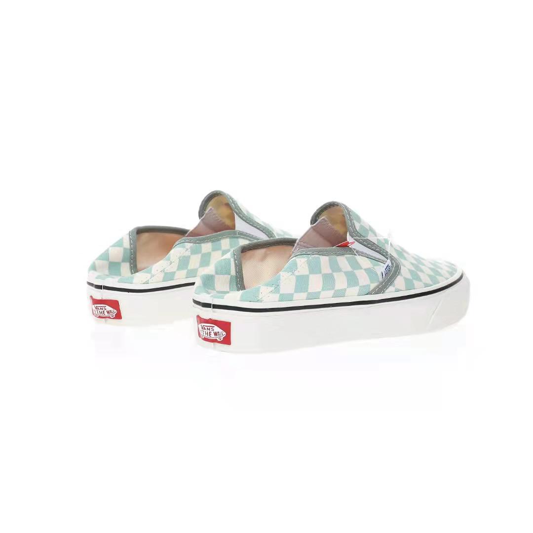 Vans Slip-On Checkerboard Mens Womens - Green/White VN0A5HYQB8O Shoes