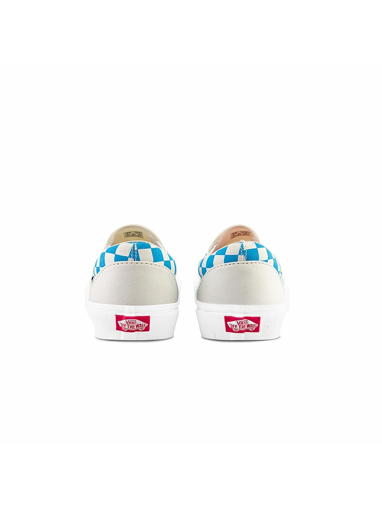 Vans x Moca Slip-On Checkerboard Mens Womens - Logo/Cyan VN000XG88MY Shoes