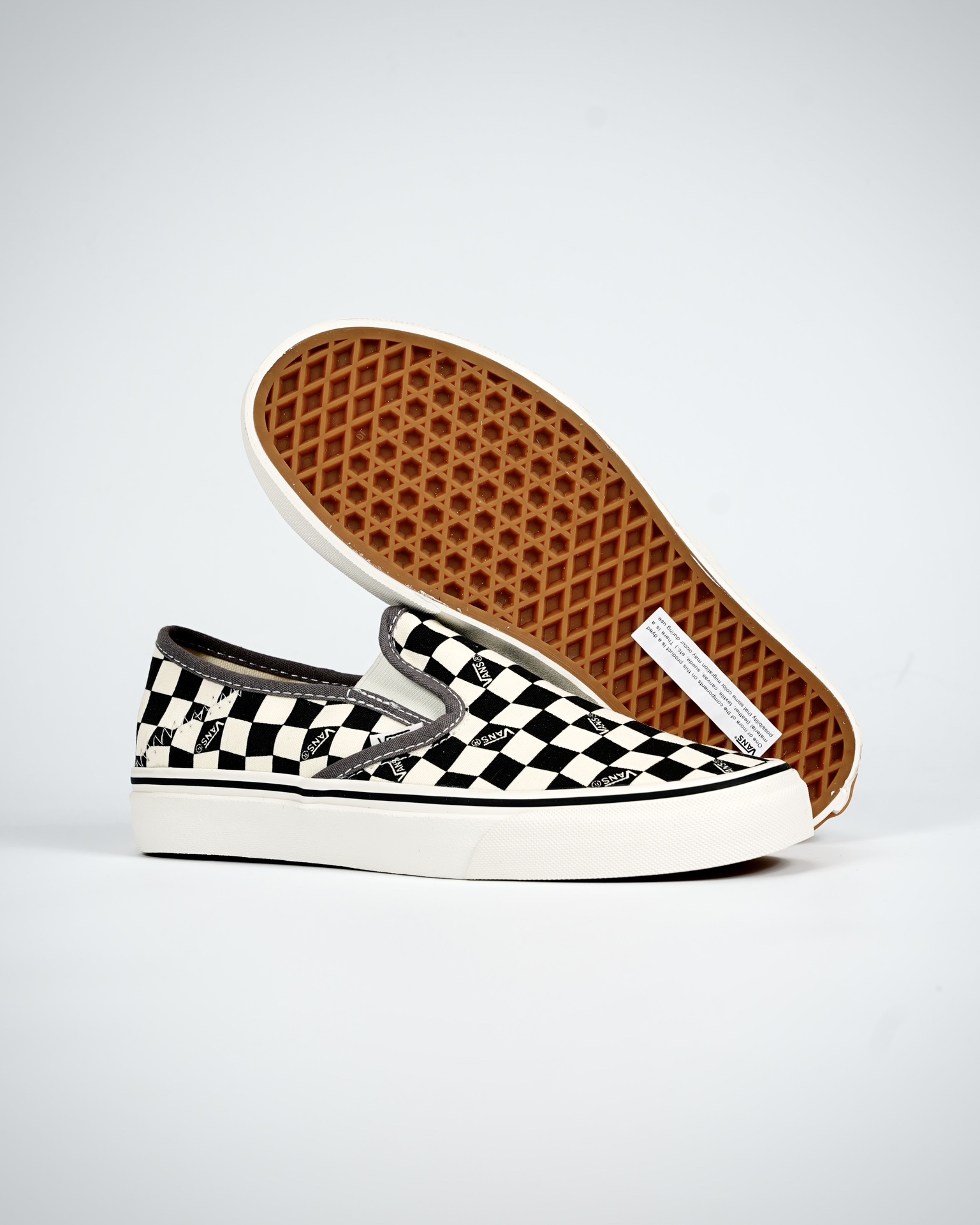 Vans Slip-On VR3 SF Checkerboard Mens Womens - Checkerboard Black/Marshmallow VN0A4BX81KP Shoes