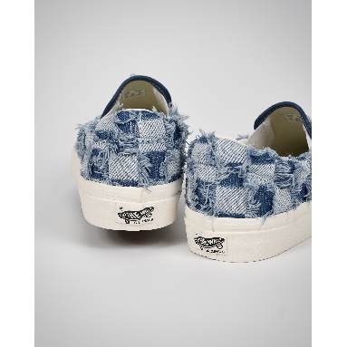 Vans Slip-On Stackform Woven Womens - Denim/Multi VN0A7Q5MB6A-1 Shoes