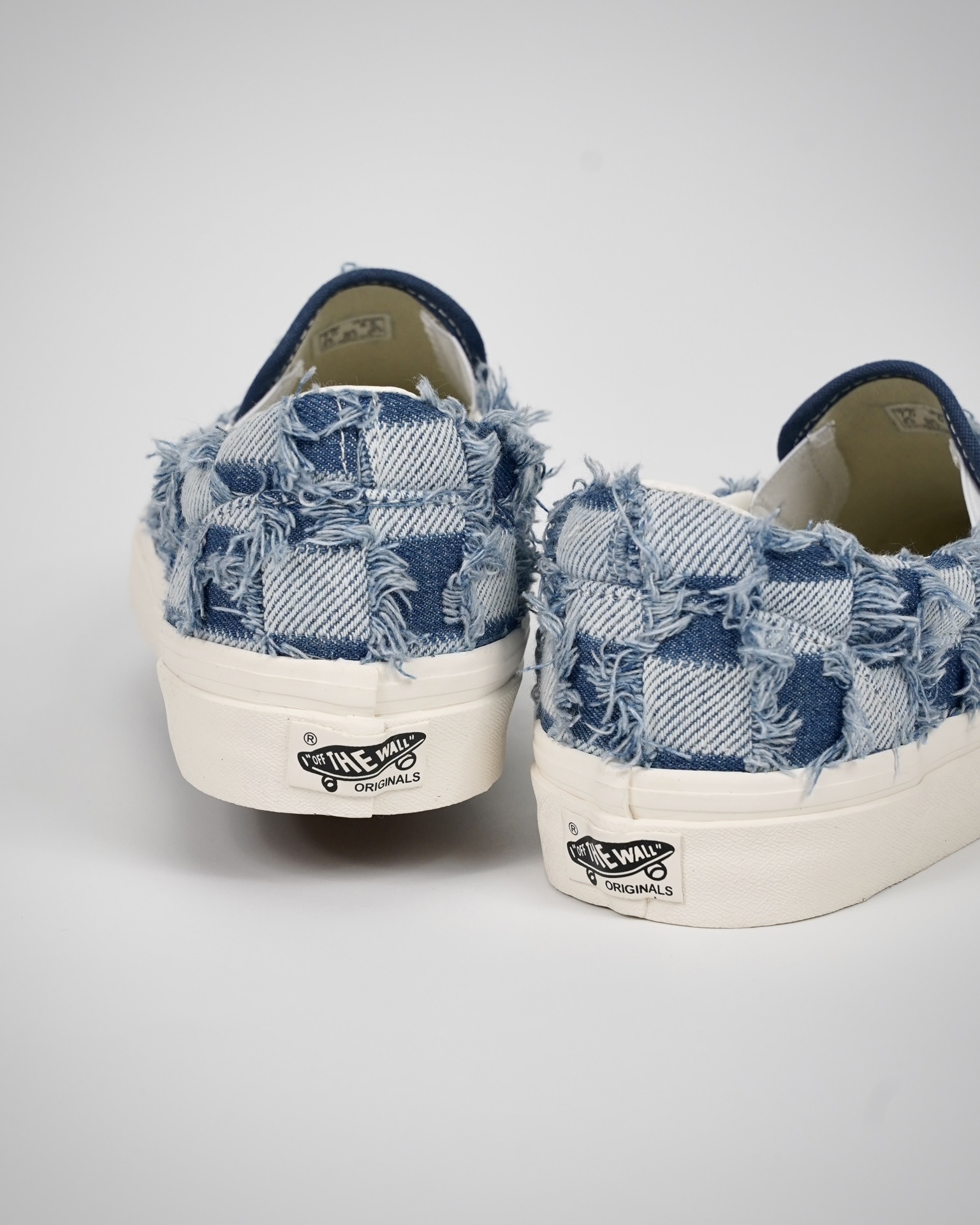 Vans Slip-On Stackform Woven Womens - Denim/Multi VN0A7Q5MB6A-1 Shoes