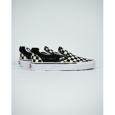 Vans Knu Slip Checkerboard Mens Womens - Black/True White VN0009QDQXH Shoes