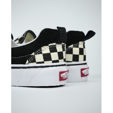 Vans Knu Slip Checkerboard Mens Womens - Black/True White VN0009QDQXH Shoes