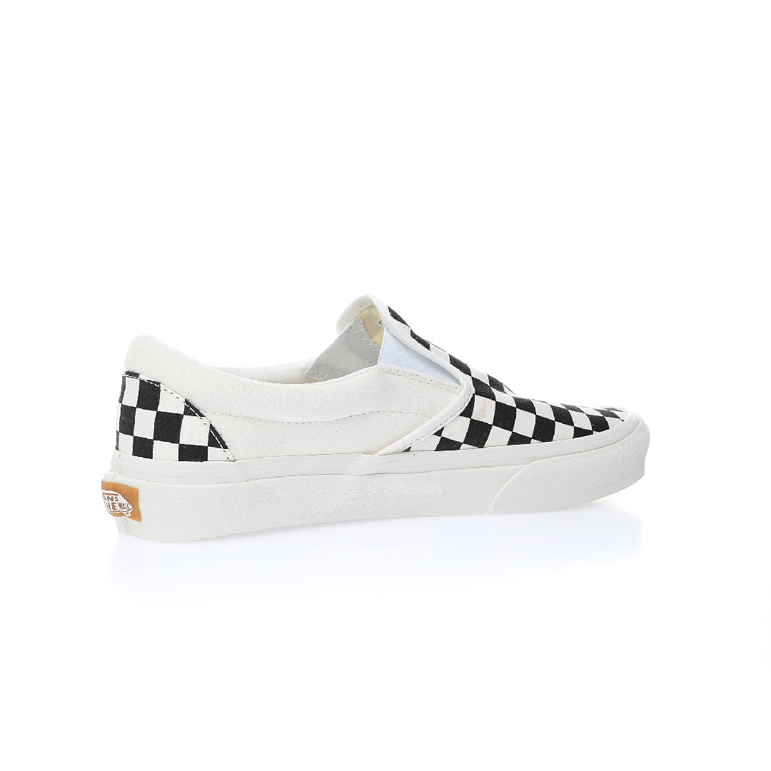 Vans Slip-On VR3 Checkerboard Mens Womens - Black/Marshmallow VN0007NC1KP Shoes