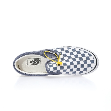 Vans Slip-On Checkerboard Mens Womens - Blue Granite/True White VN0A4U382P8 Shoes