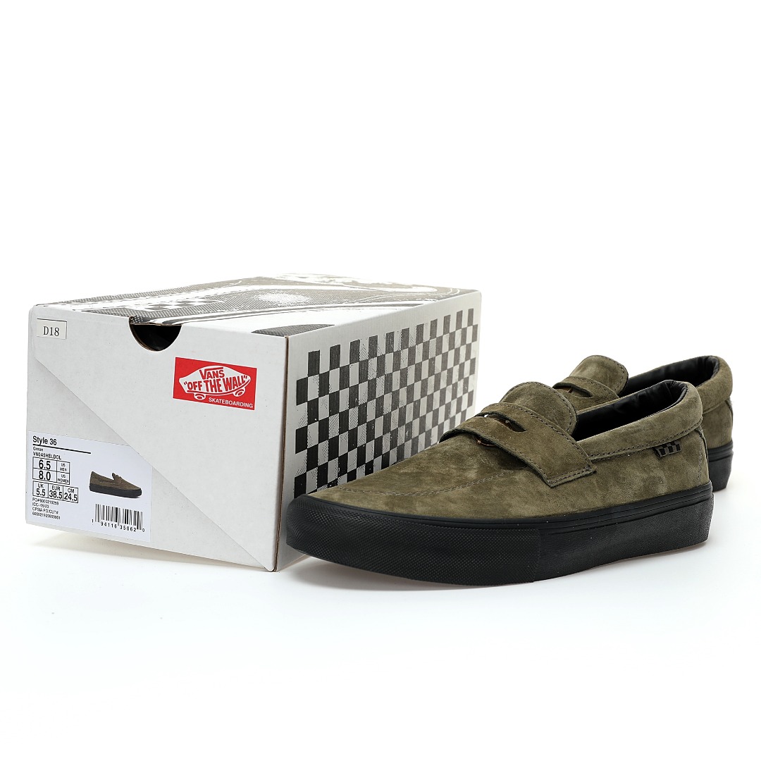 Vans Skate Style 53 x Beatrice Domond Mens Womens - Dark Olive/Black VN0A5HELDOL Shoes