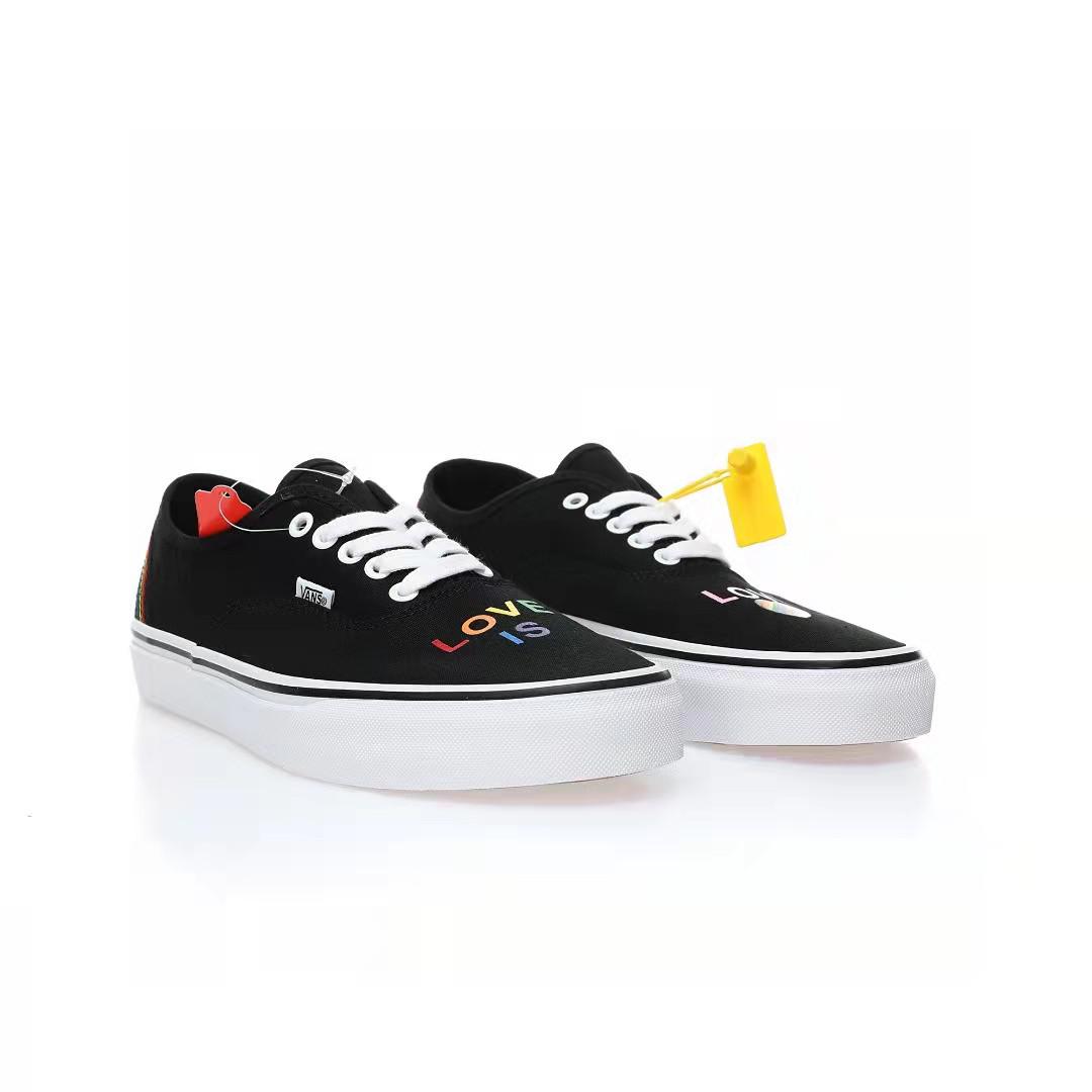 Vans Pride Authentic Mens Womens - Black/Multicolour VN000EE3RNC Shoes