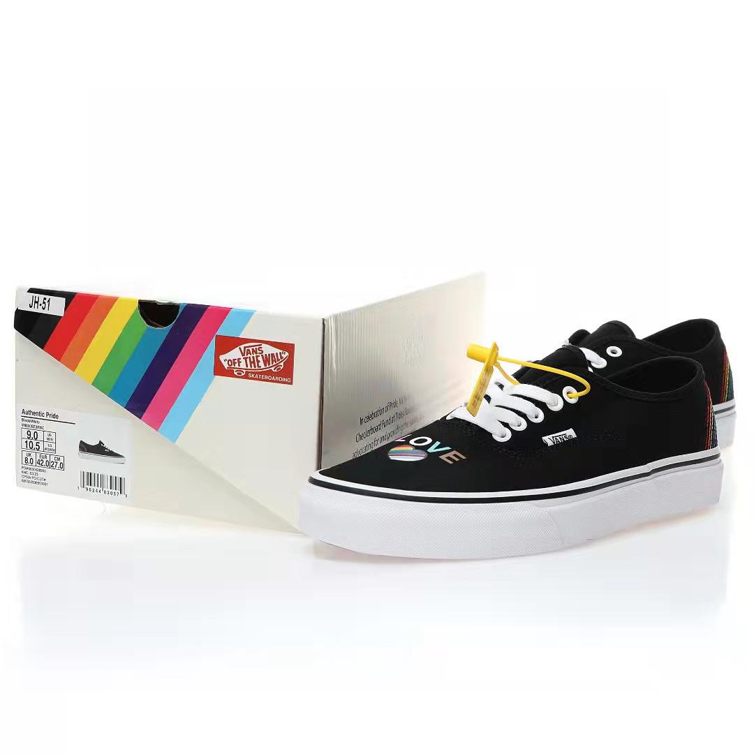 Vans Pride Authentic Mens Womens - Black/Multicolour VN000EE3RNC Shoes