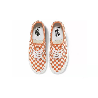 Vans Anaheim Factory Authentic 44 DX Checkerboard Mens Womens - Orange/White VN0A5KX4BTO Shoes