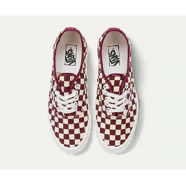 Vans Anaheim Factory Authentic 44 DX Checkerboard Mens Womens - Port Royale/Red VN0005U84QU Shoes