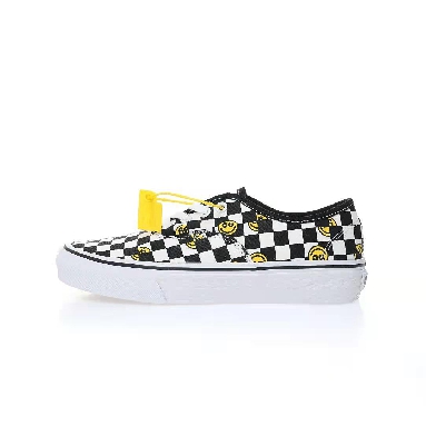 Vans Wallpaper Authentic Smiley Checkerboard Mens Womens - Black/White VN000EE3BP9 Shoes