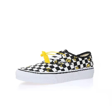 Vans Wallpaper Authentic Smiley Checkerboard Mens Womens - Black/White VN000EE3BP9 Shoes