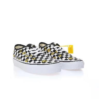 Vans Wallpaper Authentic Smiley Checkerboard Mens Womens - Black/White VN000EE3BP9 Shoes