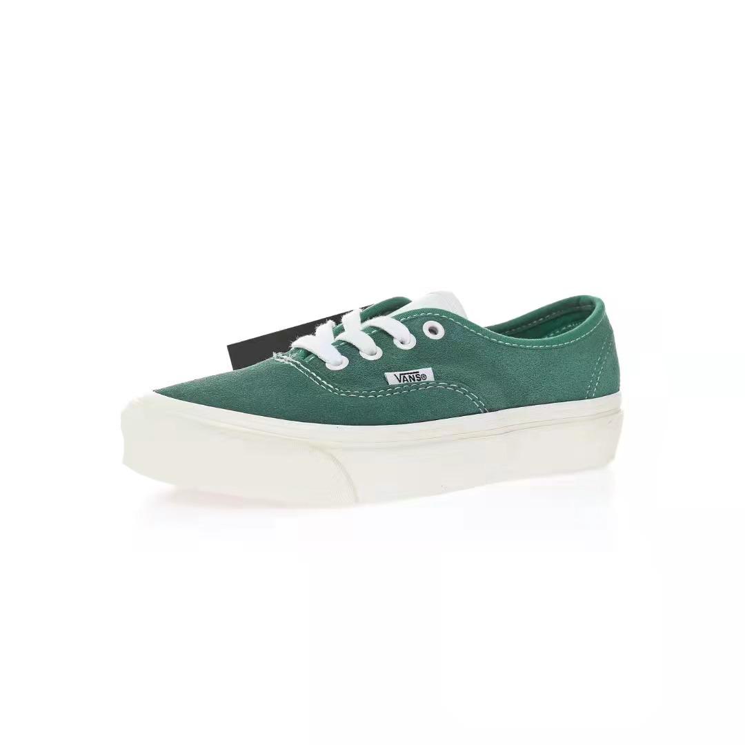 Vans Authentic Pig Suede Mens Womens - Jasper Green/White VN0A348A2O4 Shoes