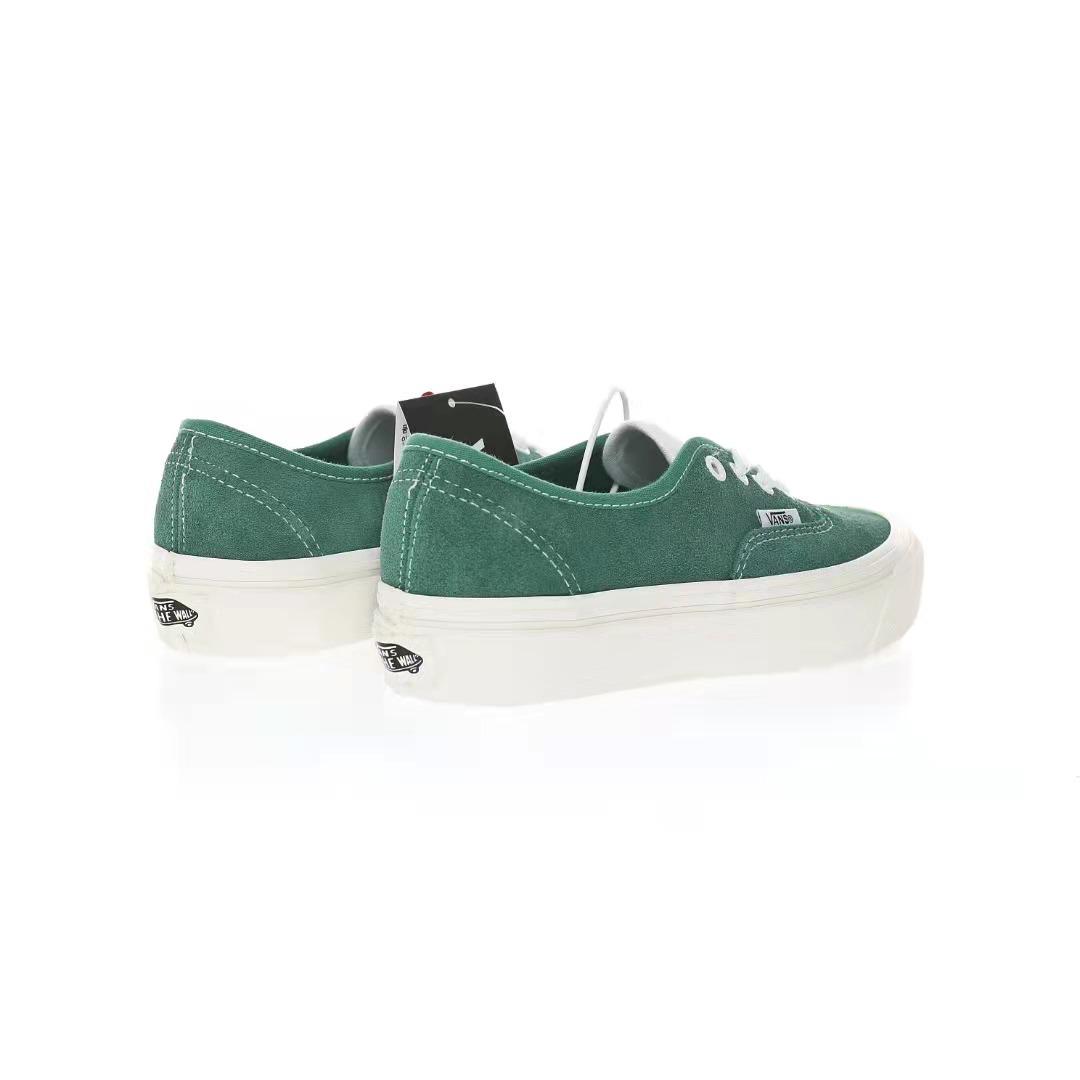 Vans Authentic Pig Suede Mens Womens - Jasper Green/White VN0A348A2O4 Shoes