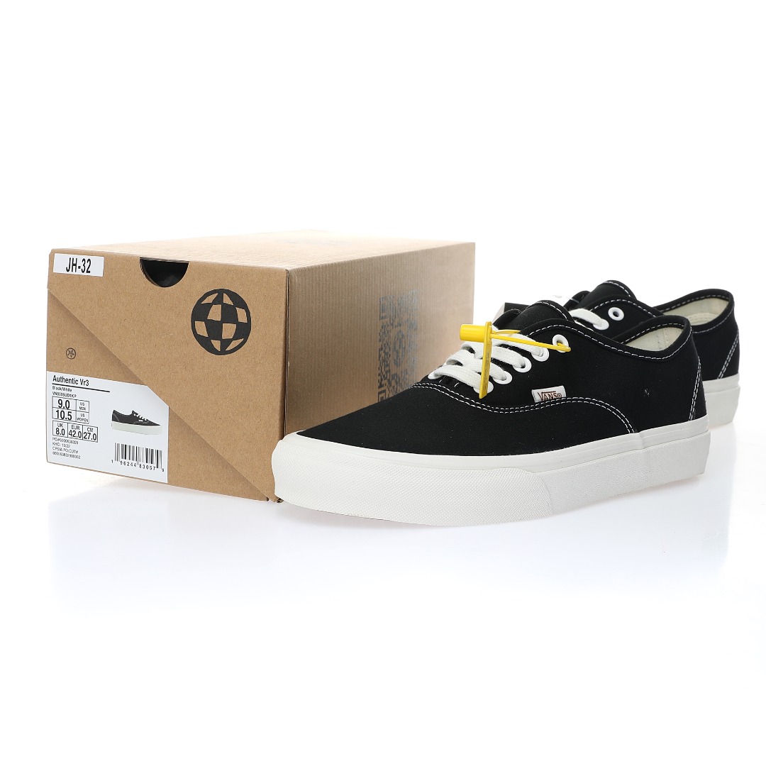 Vans Authentic VR3 Mens Womens - Black/Marshmllw VN0005UD1KP Shoes