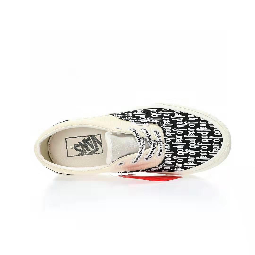 Fear of God x Vans Era 95 DX Mens Womens - Marshmallow/Black/Print VN0A3MQ5PZP Shoes