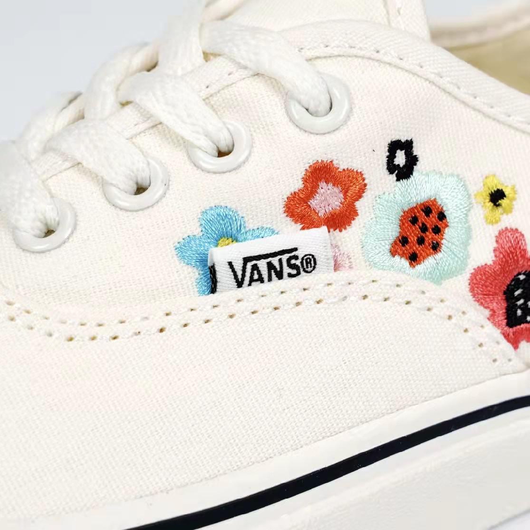 Vans Authentic VR3 SF Groovy Floral Mens Womens - Marshmallow/Multi-Color VN0A4BX5YQ1 Shoes