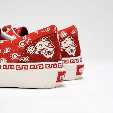 Vans Era Year Of The Rabbit Mens Womens - Red/White VN0005UERED Shoes