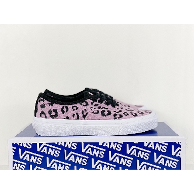 Vans Authentic VLT LX Velvet Mens Womens - Mauve Leopard/Black VN0A4CS48GB1 Shoes