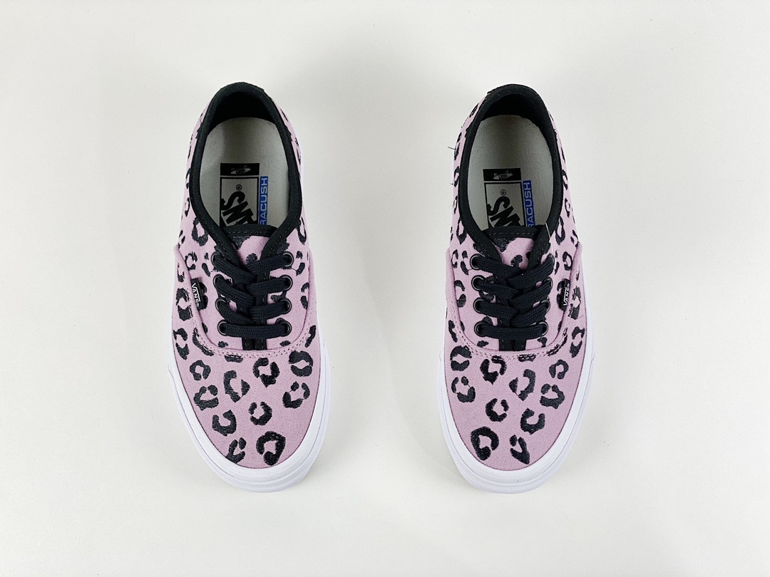 Vans Authentic VLT LX Velvet Mens Womens - Mauve Leopard/Black VN0A4CS48GB1 Shoes