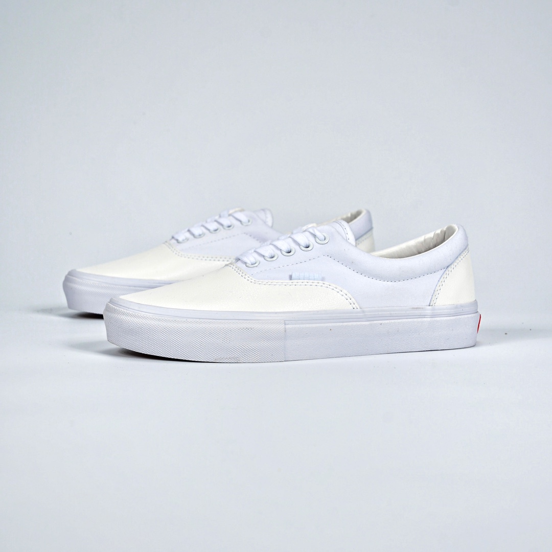 Vans Era Leather Skate Mens Womens - White/Cream VN0A5FC9WWW Shoes