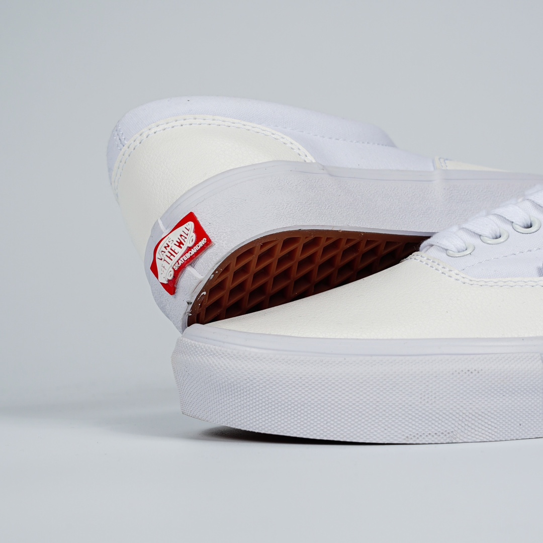 Vans Era Leather Skate Mens Womens - White/Cream VN0A5FC9WWW Shoes